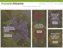 Tablet Screenshot of monsterblooms.com